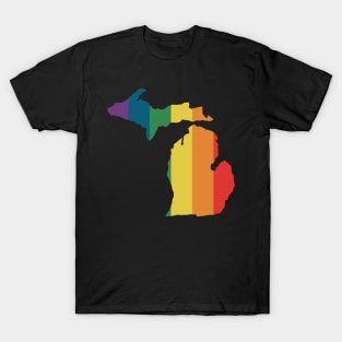 Michigan State Rainbow. T-Shirt